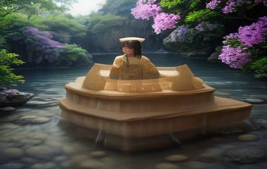 法式甜点制作场景，小黄油与巧克力融合制成甘纳许，甜品师用裱花袋精心装饰马卡龙，高端甜品工坊环境